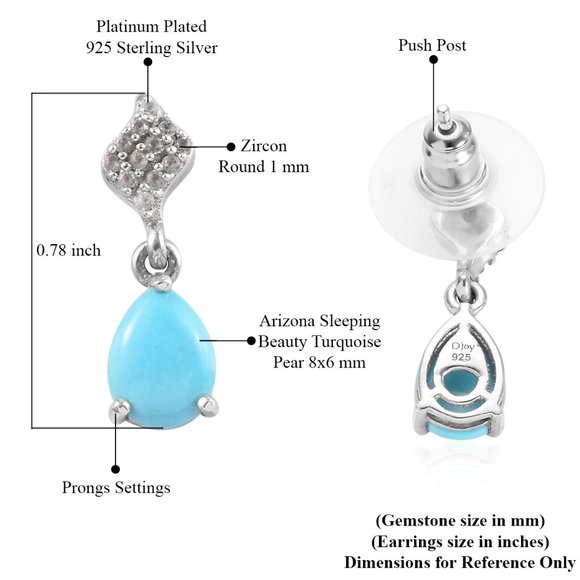 NEW 1.70 ctw Arizona Sleeping Beauty Turquoise - Picture 4 of 5